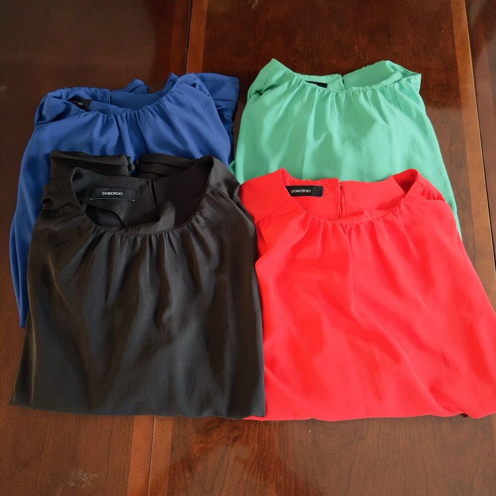 Blouse XL Top Elastic Waist Balloon Long Cuffed Sleeve Evening Cocktail Party Re